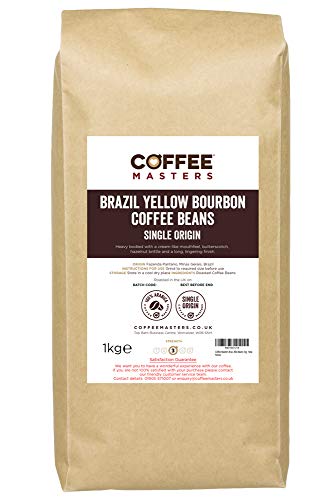 Coffee Masters Brasil Bourbon Amarillo Granos de Café 1 kg - Nuevo