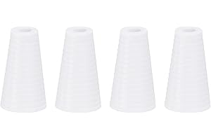 sourcing map 4Pcs Cord Knobs, 19mm Window Blind Tassels Plastic Pull Cord Tassel Drops Pull End Pendant for Window Blinds Shade Curtain, White