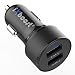 Produktbild iXboost® iX-2S 4.8A 24 Watt High Speed Dual USB Auto Ladegerät mini KFZ Zigarettenanzünder Adapter - Black Edition -