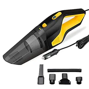 GoMechanic Neutron 6000 Handheld Super Suction Wet/Dry Car Vacuum Cleaner with 1 Year Warranty for All Cars