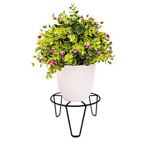Bloomingdale Stylish Round Shaped Pot Stand, Rust Free Gamla Stand (Pack of 1)