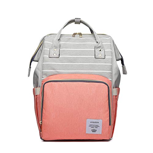 Preisvergleich Produktbild Bogji - LEQUEEN Multifunktionale Wickeltasche Rucksack mit großer Kapazität für Mutterschafts-Wickeltasche