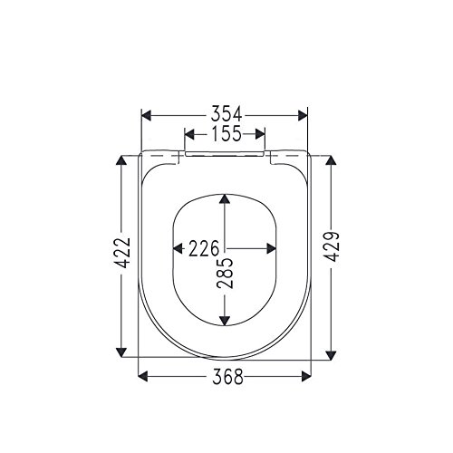 Villeroy & Boch WC-Sitz aus Edelstahl weiß, 9M38S101 - 3