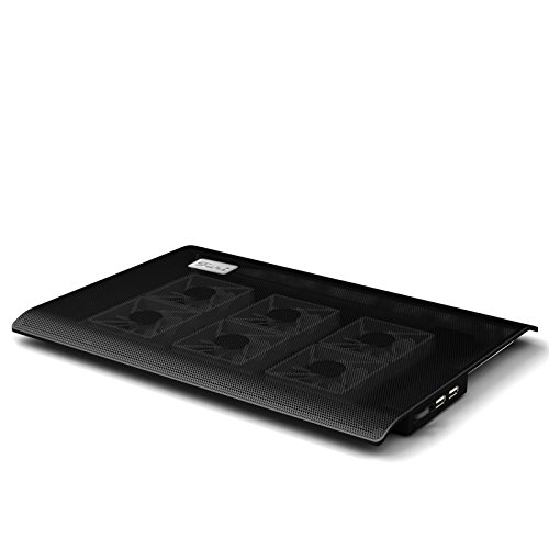 LS Premium Notebook Kühler LS-L112B | Laptop Cooling Pad Ständer| 6x Lüfter / Fan | mit 2 x USB HUB und blaue LED | 10″-15″ Zoll - 4