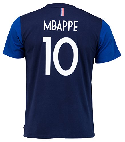 Equipe de FRANCE de football T-Shirt FFF - Kylian MBAPPE - Collection Officielle Taille Homme