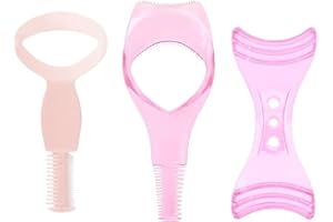 BIVBWQU 3 herramientas de maquillaje para pestañas, aplicador de rímel, herramienta de silicona para aplicar rímel, protector de rímel, plantilla de delineador de ojos