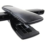 Hangerworld 60 Schwarze Kunststoff Kleiderbügel mit verstellbaren Klemmen für Hosen/ Röcke – 36cm breit - 4