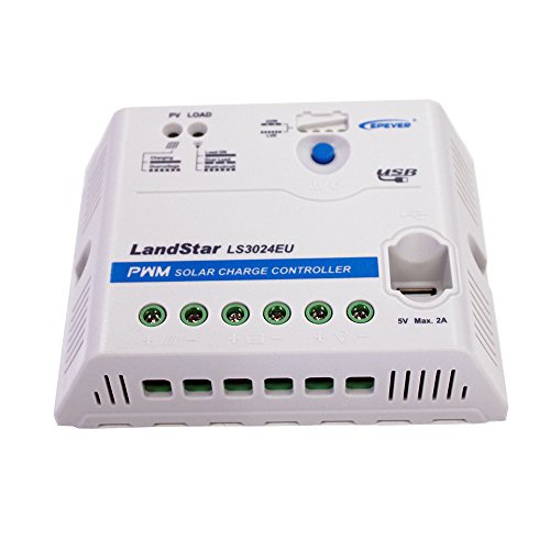 EPSOLAR ls3024eu 30 A 12 V 24 V Auto Trabajo epever PWM LandStar Solar controlador de carga con 5 VDC 2 A salida USB Charge
