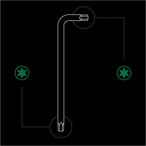TORX® 70464 Winkel Schraubendreher Set 13tlg. T5-T50 | Made in Germany | Torxschlüsselsatz | Schraubenschlüssel | T5 | T6 | T7 | T8 | T9 | T10 | T15 | T20 | T25 | T27 | T30 | T40 | T50 | TX | für Torx Schrauben - 7