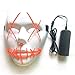 Produktbild PETUNIA Halloween Mask LED Masks Glow Scary Mask Cosplay for Festival Music Party - White