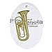 Produktbild Yilooom Euphonium Music Oval Flat Ornament -Christmas/Holiday/Love/Anniversary/Newlyweds/Keepsake - 3" in Diameter