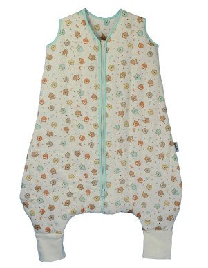 Schlummersack Sommer Babyschlafsack mit Füssen 0.5 Tog – Eulen – erhältlich in 4 verschiedenen Grössen - 2
