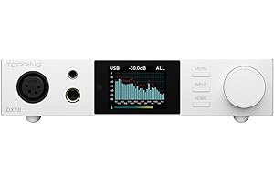 FANMUSIC TOPPING DX5 II Decoder Dua ES9039Q2M Desktop-DAC und Kopfhörerverstärker (Weiß)