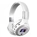 Produktbild Funk Kopfhörer , MENGGOOD Bluetooth HiFi Stereo Headset Drahtlose Faltbar Ohrhörer Wireless Noise Cancelling Headphones [Mic/ FM Radio] für Laptops Computers Tablets PCs & Other iPhone Android Smartphones [Weiß]