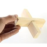 Joyeee® Denksportaufgaben aus Holz Gehirnjogging Puzzle Entwirrung Puzzles – #26 - 3