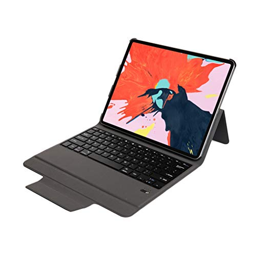 Preisvergleich Produktbild Tastaturholster Zariavo,Lederabdeckung Bluetooth Tastaturstandplatz Fall für neues iPad Pro 11 Zoll 2018