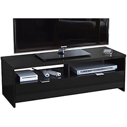 Berlioz BANCO Meuble TV Haute Brillance Noir