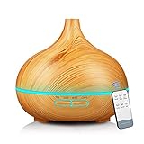 DW&HX Diffuser für ätherische Öle Aroma-kühlen Nebel-luftbefeuchter Mit verstellbaren Nebel Modus,Remote Control Wasserlos automatische abschaltung Und 7 farbenlichter ändern Für Zimmer Büro-Baby -G