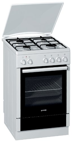 Preisvergleich Produktbild Gorenje K 57120 AW Gas-Elektro-Herd / A / 59 L / weiß / Heißluft / AquaClean