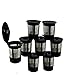 Produktbild sohapy 8 Stück wiederverwendbar Single k-cup Solo Filter Pod Kaffee Edelstahl Mesh für Keurig Brewers – Schwarz