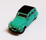 Räder: leichtlaufend· Citroën 2CV6 - Ente - Türkis - 1:52 - SIKU (Geprüfte Sicherheit / Ohne PVC)