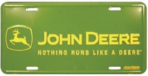 John Deere 62187 Nothing Runs Like A Deere Auto Tag