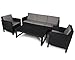 Produktbild Ondis24 Chicago Gartenmöbel Lounge Set 5 Sitze mit Lyon Table Loungetisch