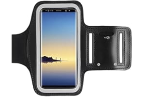 CoverKingz Sportarmband für Samsung Galaxy Note 8 - Armtasche mit Schlüsselfach Oberarm Halterung - Sport Laufarmband Handy Armband Schwarz
