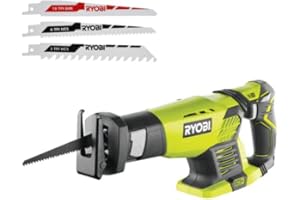 Pack RYOBI - Scie sabre RRS1801M - 18V OnePlus sans batterie ni chargeur - Lot de 3 lames RAK3RBWM spéciales scie sabre