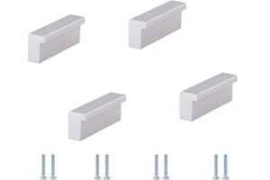 BOOLSFMAM Maniglia Del Cassetto Alluminio,4 Pezzi Maniglie per Mobili da Cucina in Per Cucina, Cassetti, Porte, Armadi, A Casa e in Ufficio, Oggetto di Arredamento