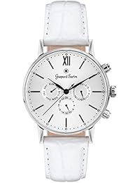g4200 – 50 A2 Gaspard Sartre L 'imposante Multifunction Steel Silver Leather White