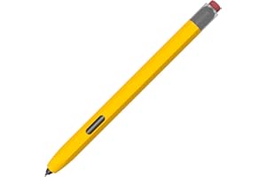 LOVE MEI Samsung Galaxy Tab S7/S7+/S7 FE/S8/S8+/S8 Ultra/S9/S9+/S9 Ultra S Pen Sleeve Case, Classic Retro Design Silicone Sleeve Protective Skin Case Non-Slip Smooth Grip (Yellow)