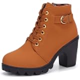Botines Mujer Tacon Plataforma Botas Invierno Moda 2019 Zapatos Militares  con Cordones Botines de Tacón Grueso Zapatos de Discoteca Antideslizante  Botin Hebillas Yvelands : Amazon.es: Zapatos y complementos