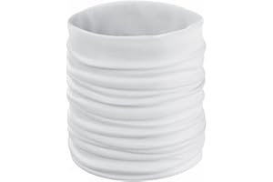 ANTEVIA MATÉRIAUX ANTEVIA – Copricollo unisex antibatterico, 130 g/m², taglia adulto, più di 10 modelli | Girocollo da uomo o da donna, colore: bianco (Nical)