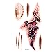 Produktbild EROSPA® Tattoo-Bogen Narbe Biss-Wunde Blut Kratzer temporär Halloween Aufkleber Körperkunst abziehbar Temporary Karneval Fasching Horror