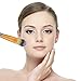 Start makers® Makeup Brushes Sets - Natural Makeup Brush Set - Soft Kabuki Make up Brushes - 12 pcs Professional Cosmetics Brushes Kits - Wooden Handle Makeup Sets & Beige Pouch