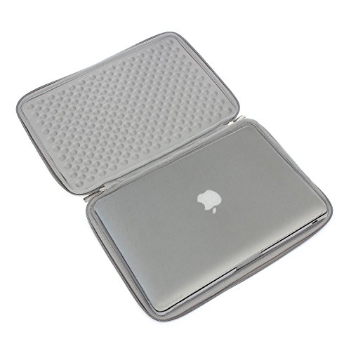 Ivencase® stoßfest Neopren Laptop Sleeve Tasche Hülle Beutel Für 15-15.6 Zoll Laptop / Notebook / Macbook Pro 15 / Macbook Pro Retina Display 15 – Teal-Gray - 6