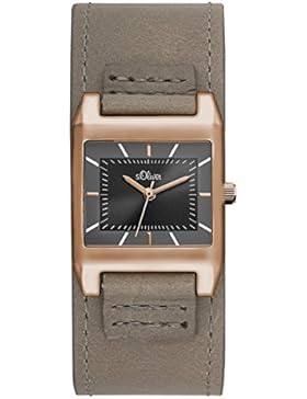s.Oliver Damen-Armbanduhr Analog Quarz Leder SO-3186-LQ