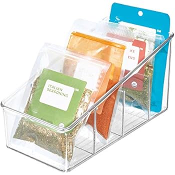 Amazon.de: mDesign Aufbewahrungsbox – stapelbarer Kasten mit vier