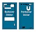 Produktbild MMOBIEL Sticker Set Für Sony Xperia Z3 Compakt Mini Front + Rückseite Backcover doppelseitiger Kleber Glue zum befestigen von LCD front und Akkudeckel inkl. Tuch und 2er Set Wet & Dry Reinigungs Pads