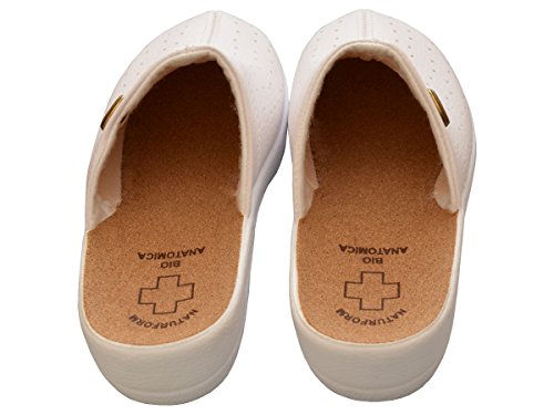 Damen Pantolette Sandalen Komfort Kork Hausschuhe Arbeit Modell 3512 - 4