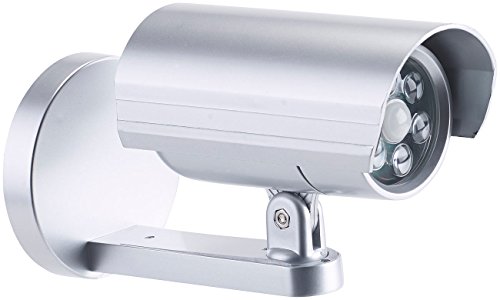 Lunartec Fake Kamera: 2in1: Dummy-Außen-Kamera & -Leuchte, mit Bewegungsmelder, 25 lm, IP44 (Überwachungskamera Attrappe) Lunartec Fake Kamera: 2in1: Dummy-Außen-Kamera & -Leuchte, mit Bewegungsmelder, 25 lm, IP44 (Überwachungskamera Attrappe)