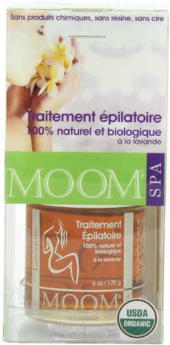 MOOM 100% Organic Lavender Hair Removal Kit For Extra-Sensitive Skin