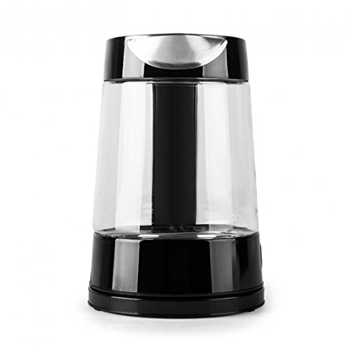 Klarstein Pure Water Wasserkocher Teekocher (2200 Watt, 1,7 Liter, Edelstahl, blaues LED-Design) schwarz - 3