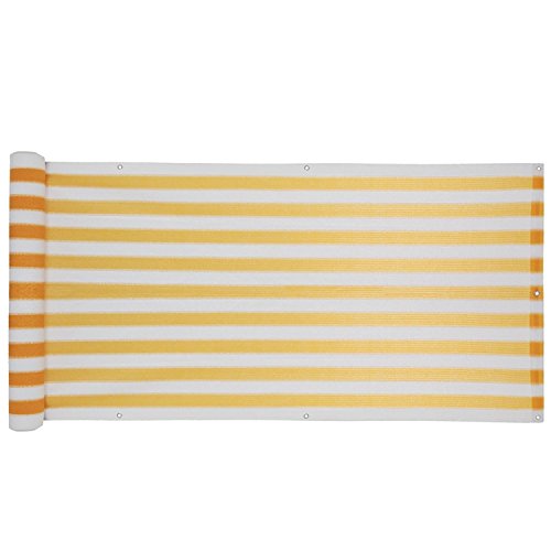 Balkon Sichtschutz verschiedene Modelle / Balkonbespannung Balkonsichtschutz Balkonverkleidung 6 Meter (0,9 x 6,0 Meter, Grau) - 5