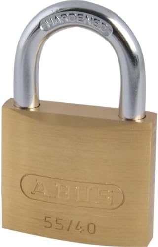 Precise Engineered Abus 40mm 55 Series Basic Brass Padlock [Pack of 1] - w/3yr Rescu3® Warranty
