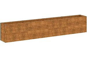 vidaXL Jardinière surélevée 385 x 50 x 69 cm Acier Corten