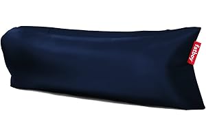 Fatboy® Lamzac 3.0 Canapé/Pouf/Sofa Gonflable | Bleu foncé | Hamac rempli d'air | pour l'extérieur (Plage, Jardin ou Piscine) | 200 x 90 x 50 cm