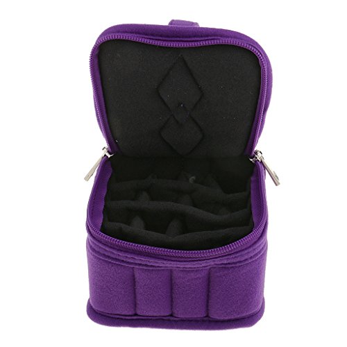 Segolike Portable 16 Bottles 15ml Essential Oil Carrying Bag Case Organizer Travel Protecting Holder Nail Polish Storage Crashproof Shockproof - purple RS.530 (54.00% Off) - Amazon