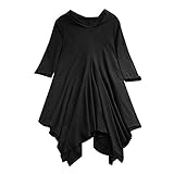 iHENGH Neujahrs Karnevalsaktion Damen Frühling Sommer Top Bluse Bequem Lässig Mode Frauen Blusen Casual Plus Größe Lose Baumwolle Leinen Mit Kapuze Einfarbig Tops Shirt Bluse